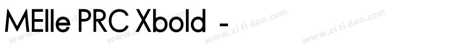 MElle PRC Xbold字体字体转换